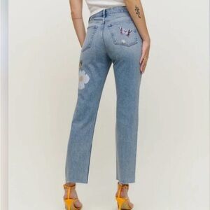 Reformation Cynthia High Rise Straight Jeans in Paradise Size 26